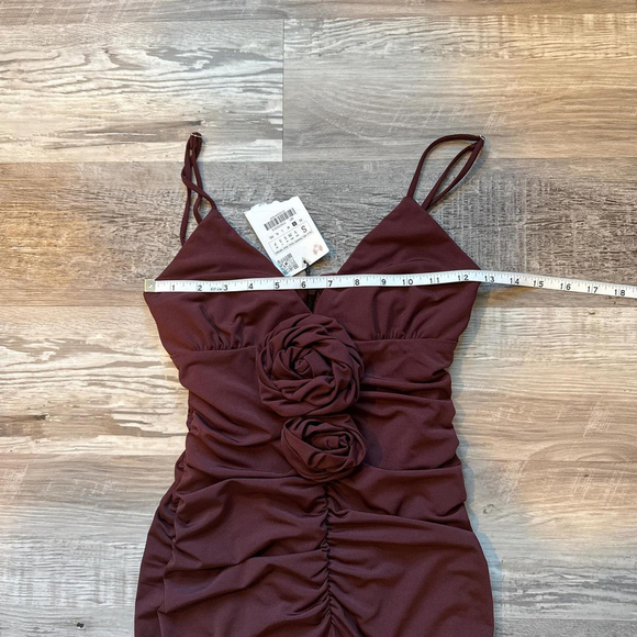 ZARA TEXTURED FLORAL SUMMER MIDI DRESS - BRAND NEW WITH TAG - SIZE S - Picture 3 of 7